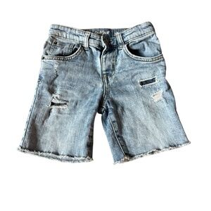 Cat & Jack Distressed Denim Shorts - Light Blue
